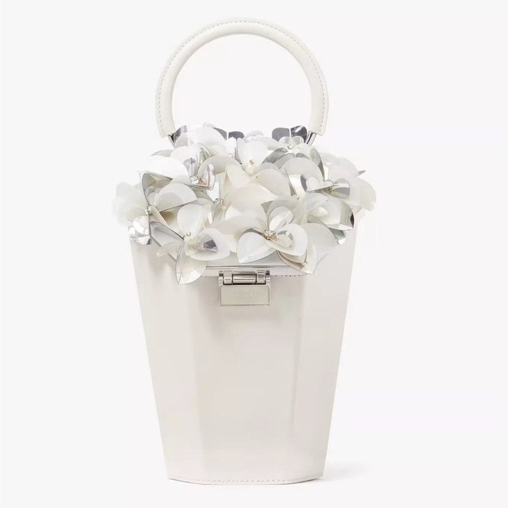 kate spade New York In Bloom Bouquet Embellished 3d flower vase purse - Picture 11 of 12